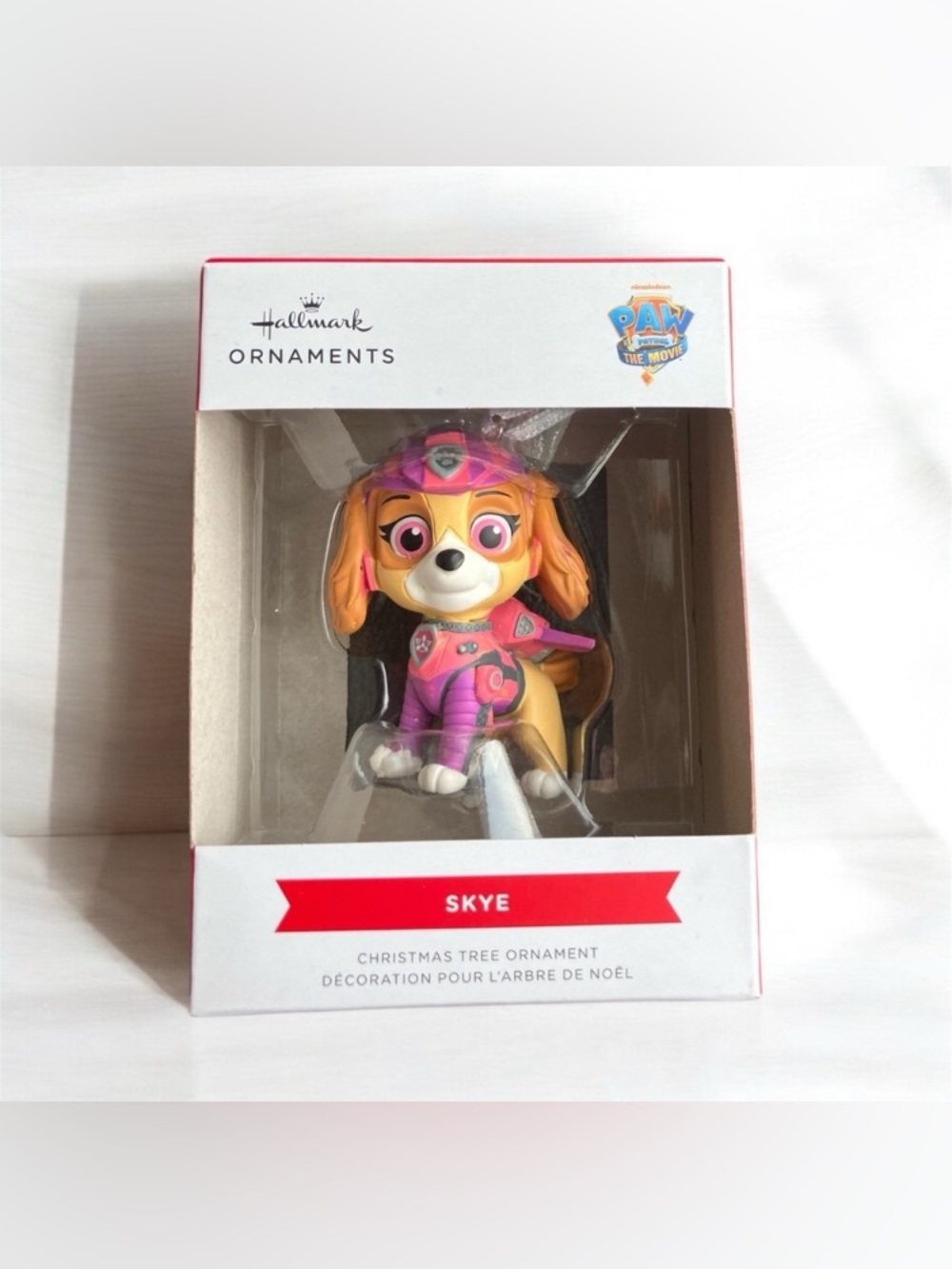 NEW Hallmark Paw Patrol The Movie Skye Christmas Tree Ornament